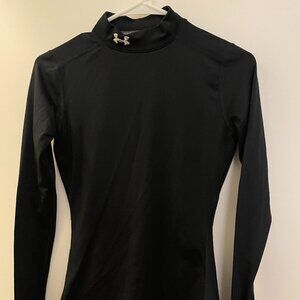 Under Armour Women's ColdGear Authentics Mock Neck long-sleeve shirt Size XS